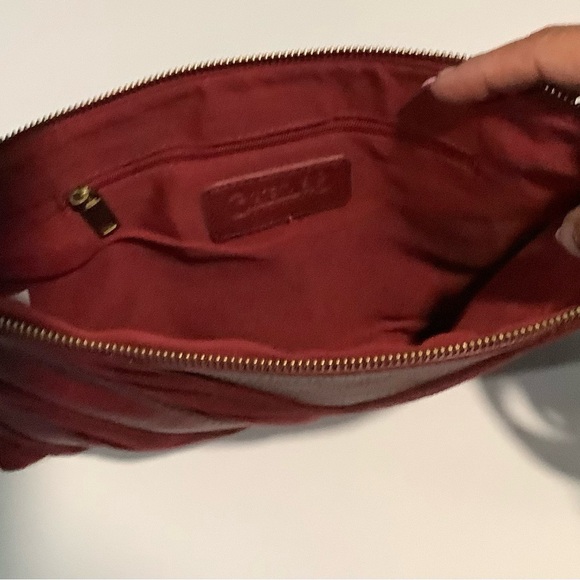 Carlos Santana burgundy clutch - Picture 4 of 8